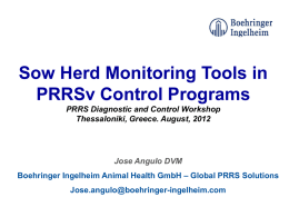 Sow Herd Monitoring Tools in PRRSv Control
