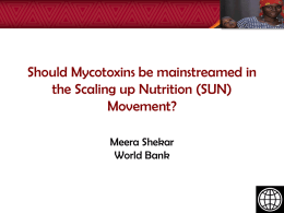 Should Mycotoxins be mainstreamed in the Scaling