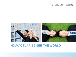 RISK - Be an Actuary