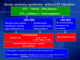 Updated flowchart Acute coronary syndromes (2012)