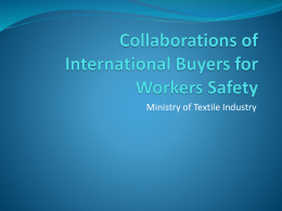 - RDA Cell Ministry of Textile Industry