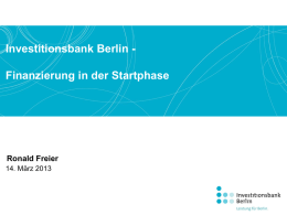 Investitionsbank Berlin - Humboldt