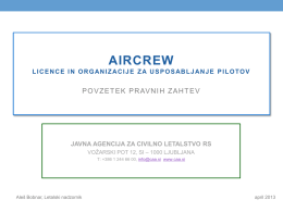 PPL, BPL, SPL povzetek 2013 - Javna agencija za civilno letalstvo
