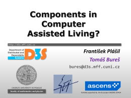 Software Components in Computer Assisted Living?