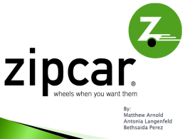 Marketing- Presentation on Zipcar