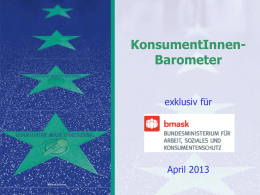 KonsumentInnenbarometer 2013 (PPTX, 3540 KB )