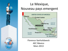 Présentation Mexique pays emergent