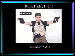 Prepare for Shooter in the Academic Setting October 2013