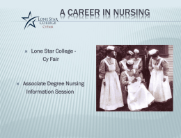 A Career in Nursing - Lone Star College System
