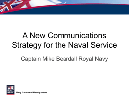 UK Royal Navy CHANCOM brief