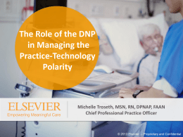 2013TrosethPPT - Doctors of Nursing Practice