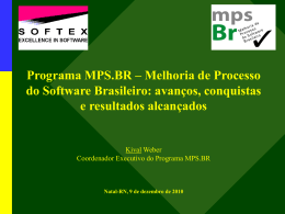 Apresentação: Programa MPS.BR