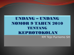 RM Tejo Purnomo SH - Kemenag Yogyakarta