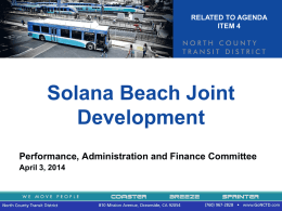 Solana Beach Joint Development