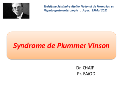 SYNDROME DE PLUMMER VINSON