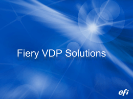 Fiery VDP Solutions Presentation