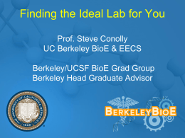 Choosing a lab - ucbeast | UC Berkeley