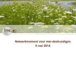 presentaties - Departement Leefmilieu, Natuur en Energie van de