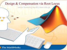 Design and Compensation via Root Locus