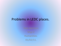 Problems in LEDC places - kateh