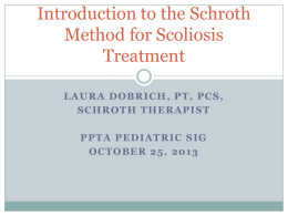 Schroth Method for Scoliosis Management