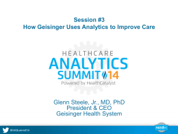 Slides - Healthcare Analytics Summit