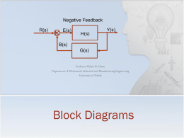 Lecture 17 - Block Diagrams