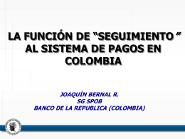 al sistema de pagos en colombia