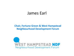 James Earl - Fortune Green and West Hampstead Neighbourhood