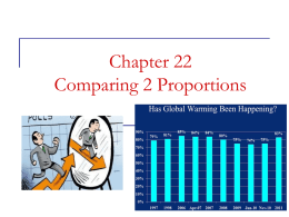 PPT Slides for Confidence Intervals and Hypotheses Tests for p1-p2