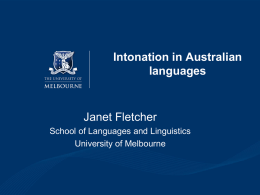 Prosodic and Intonational Typology