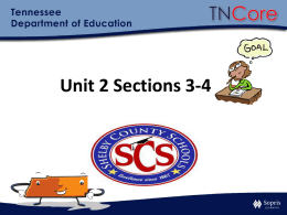 - Unit 4 - Reading Foundations Standards: Teaching Decoding