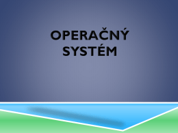 Operačný systém a jeho funkcie