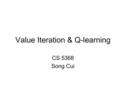 Value Iteration and Q