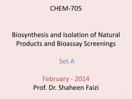 1st lecture - International Center for Chemical and Biological