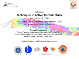 Radiocarbon Dating - Active Tectonics, Quantitative Structural