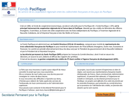 Fonds Pacifique - Ambassade de France