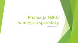 Promocja FMCG w miejscu sprzeda*y
