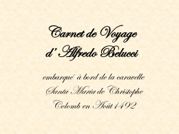 Carnet de Voyage d* Alfredo Belucci