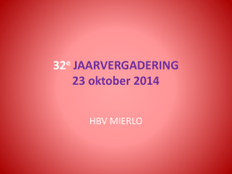 Presentatie1 jaarvergadering 2310 2014