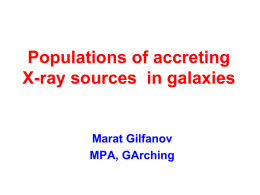 X-ray populations in galaxies
