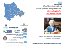 - NHS West London Clinical Commissioning Group