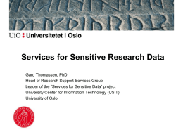 Who has sensitive data?