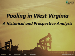Pooling in WV - WVONGA is