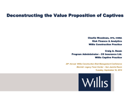 Deconstructing the Value Proposition of Captives