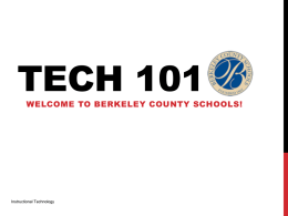 New Teacher PPT - Berkeley County Schools