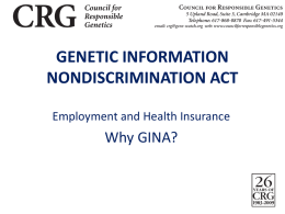 genetic information nondiscrimination act