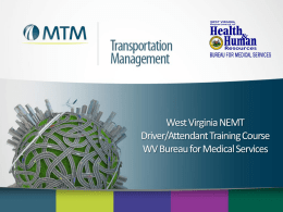WV Driver Training PowerPoint - Mtm