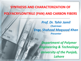 synthesis and characterization of polyacrylonitrile