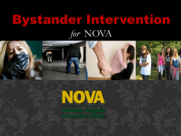 Bystander Intervention Training (Powerpoint) Presentation